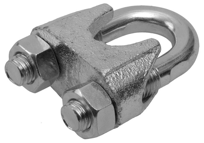 ЗУБР 5 мм, 2 шт., зажим троса DIN 741 4-304416-05