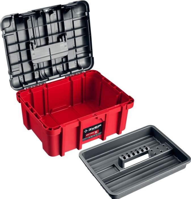 ЗУБР 420 х 205 х 330 мм (16"), пластиковый, ящик для инструмента "ИСТРА-16" 38132-16_z01