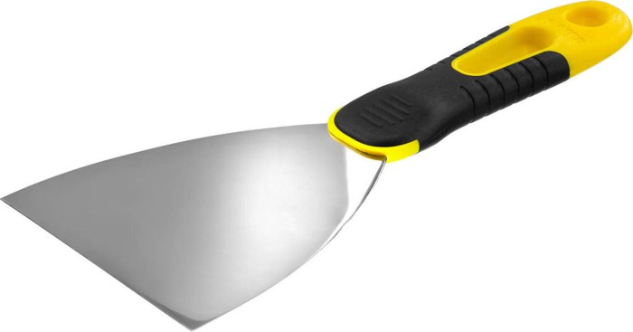STAYER 100 мм, нержавеющее полотно, двухкомпонентная рукоятка, шпатель 10045-10