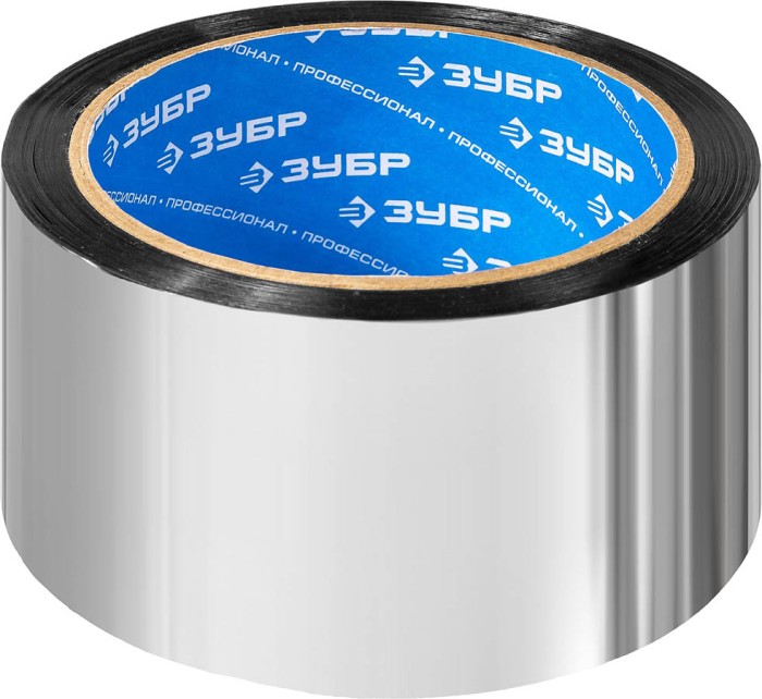 ЗУБР 48 мм, 50 м, 50 гр/м2, лента клеящая металлизированная (скотч) 12260-50-50