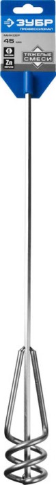 ЗУБР 45х400 мм, миксер для песчано-гравийных смесей 06033-04-40_z02 Профессионал