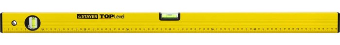 STAYER TOPLevel 800 мм уровень строительный, 2 глазка, линейка, 3460-080_z03