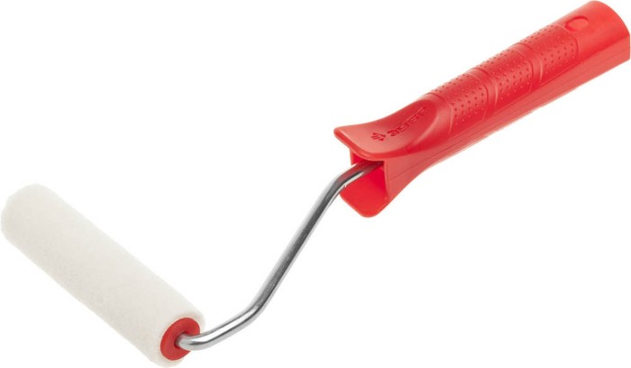 ЗУБР 100 мм, шерсть, ворс 4 мм, валик с ручкой ВЕЛЮР 03536-10 Эксперт