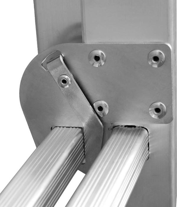 ЗУБР число ступеней  2 х 8, алюминий, максимальная нагрузка 150 кг, лестница универсальная двухсекционная 38821-08