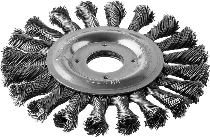 ЗУБР Ø 125 мм, проволока 0.5 мм, щетка дисковая для УШМ 35190-125_z02 Профессионал