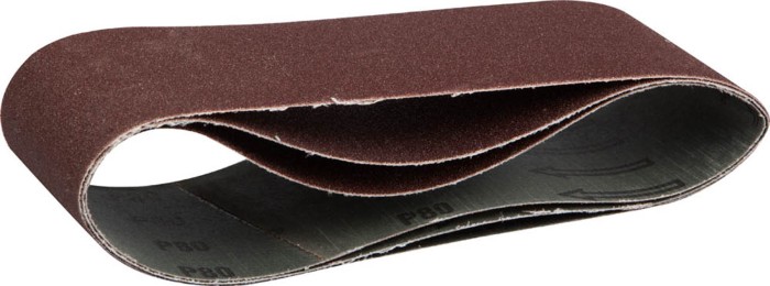 ЗУБР P80, 75х457 мм, 3 шт., лента шлифовальная универсальная бесконечная на тканевой основе для ЛШМ 35541-080 Мастер