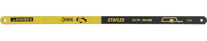 STAYER 24 TPI, 300 мм, 10 шт., полотна для ножовки по металлу Stayer-Flex 15932-S10 Professional