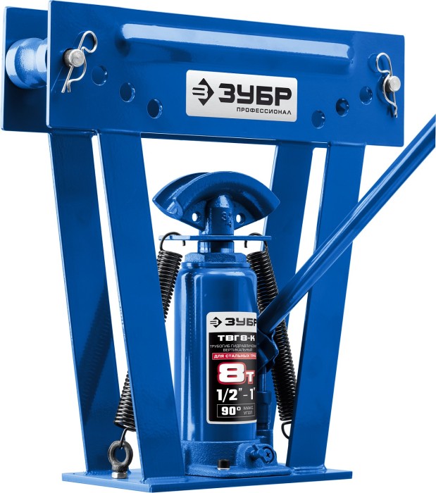 ЗУБР 8 т, кейс, трубогиб гидравлический с ручным приводом ТВГ-8-K 43078-08-K_z01 Профессионал