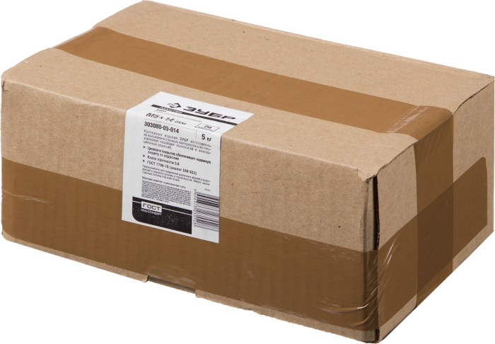 ЗУБР M5 x 14 мм, 5 кг, оцинкованный, болт ГОСТ 7798-70 303080-05-014 Мастер