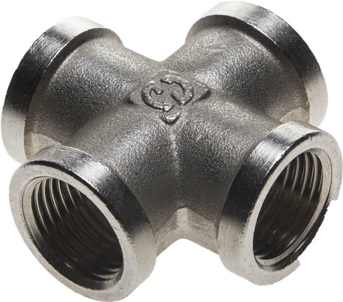 GENERAL FITTINGS 1/2&quot;, никелированная латунь, крестовина 51048-1/2