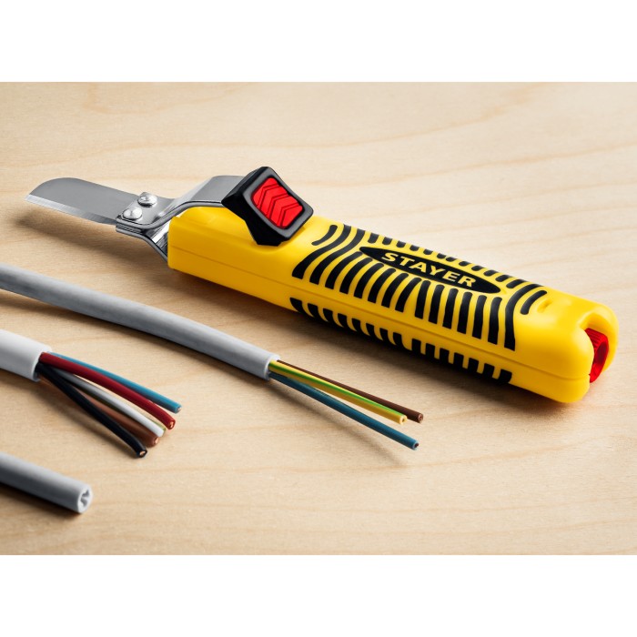 STAYER 8-28 мм, нож, съемник изоляции 2-45303