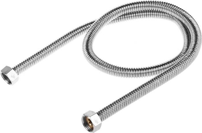 ЗУБР 1/2&quot;, 1 м, сильфонная из нержавеющей стали, подводка для воды 51011-G/G-100