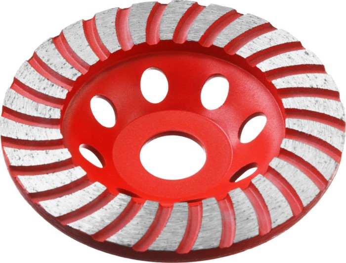 ЗУБР  115 мм, L- 22.2 мм, алмазная, сегментированная, чашка шлифовальная по бетону 33375-115