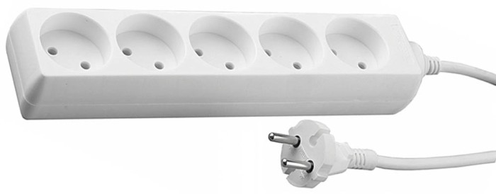 СВЕТОЗАР 3 м, 5 гнезд, удлинитель электрический бытовой SV-55050-3