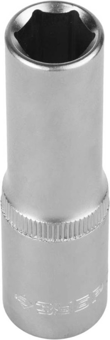 ЗУБР 1/2&quot;, 12 мм, Cr-V сталь, хромированная, торцовая головка 27726-12