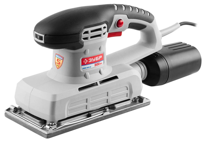 ЗУБР 300 Вт, 115х280 мм, 6000-12000 об/мин, машина плоскошлифовальная ЗПШМ-300Э-02 Мастер