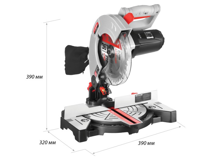 ЗУБР 1300 Вт, 210х30 мм, пила торцовочная ЗПТ-210-1400 Л Мастер
