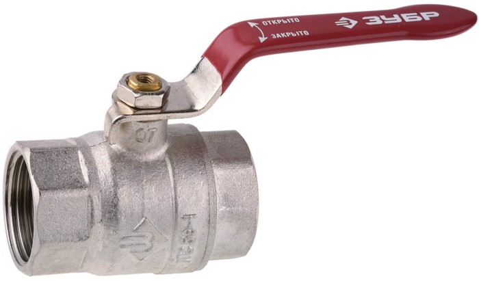 ЗУБР Ø 1&quot;, кран шаровой полнопроходной &quot;мама-мама&quot; 51350-N-1