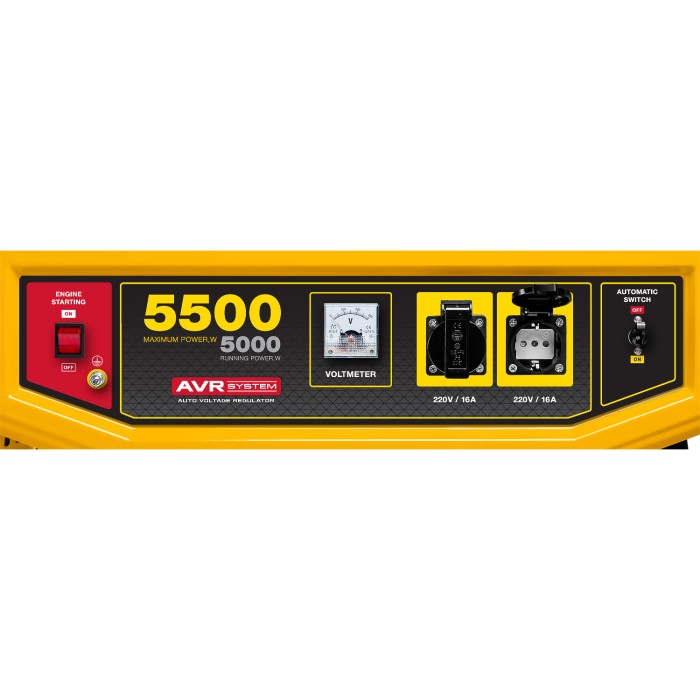 STEHER 5/5.5 кВт, однофазный, синхронный, щеточный, бензиновый генератор GS-6500
