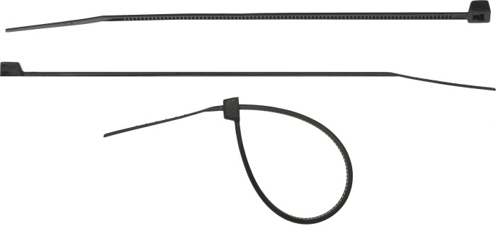 СИБИН 7.6х300 мм, 100 шт,хомуты-стяжки черные ХС-Ч, нейлоновые, 3788-76-300