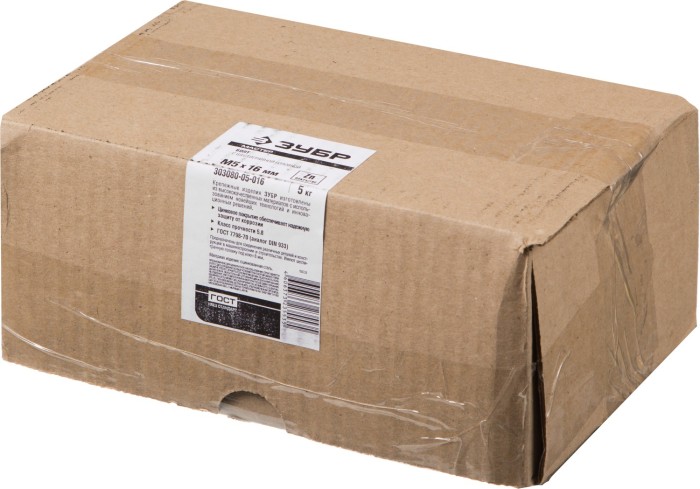 ЗУБР M5 x 16 мм, 5 кг, оцинкованный, болт ГОСТ 7798-70 303080-05-016 Мастер