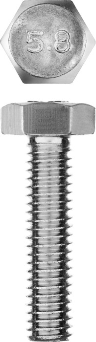 ЗУБР M6 x 25 мм, 7 шт., болт с шестигранной головкой ГОСТ 7798-70 303086-06-025 Мастер
