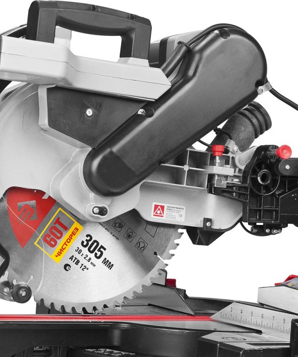 ЗУБР 1800 Вт, 305х30 мм, пила торцовочная ЗПТ-305-1800 ПЛР Мастер