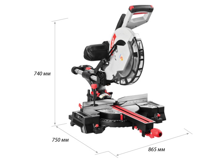 ЗУБР 1800 Вт, 305х30 мм, пила торцовочная ЗПТ-305-1800 ПЛР Мастер