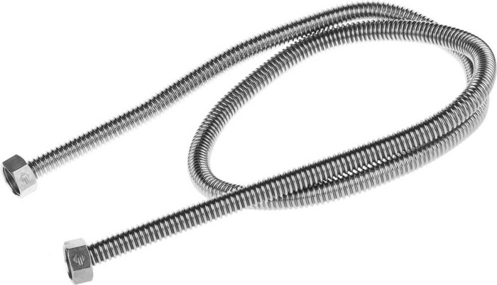 ЗУБР 1/2&quot;, 1.2 м, сильфонная из нержавеющей стали, подводка для воды 51011-G/G-120