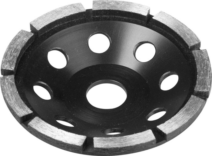 ЗУБР  125 мм, L- 22.2 мм, алмазная, сегментная, однорядная, чашка 33373-125 Профессионал