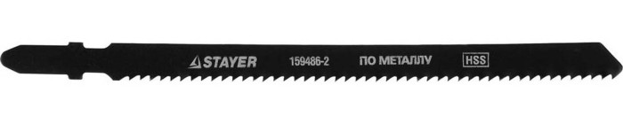 STAYER по металлу, EU-хвостовик, шаг 2 мм, 106 мм, 2 шт., полотно для эл/лобзика HSS 159486-2 Standard
