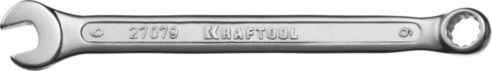 KRAFTOOL 6 мм, Cr-V сталь, хромированный, гаечный ключ комбинированный 27079-06