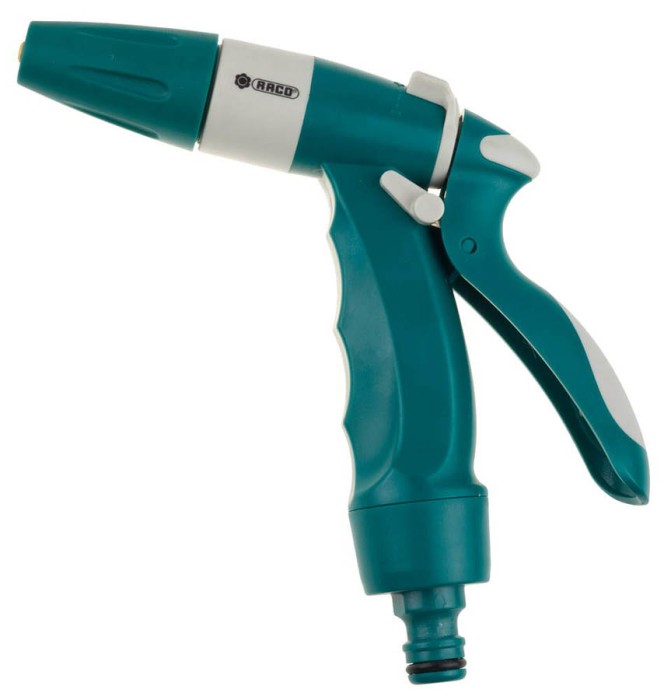 RACO плавная регулировка, курок сзади, пластиковый с TPR, пистолет поливочный 440C 4255-55/440C