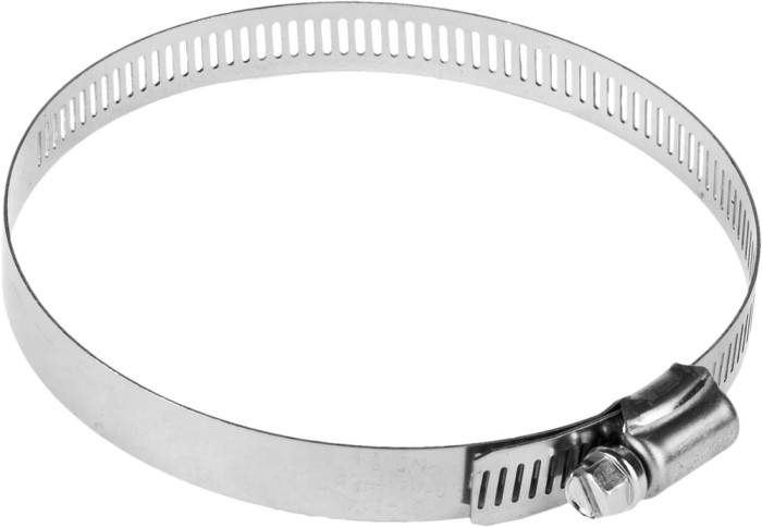 ЗУБР 2 шт., 91-114 мм, нерж. сталь, просечная лента 12,7 мм, хомуты 37815-091-114-2 Профессионал