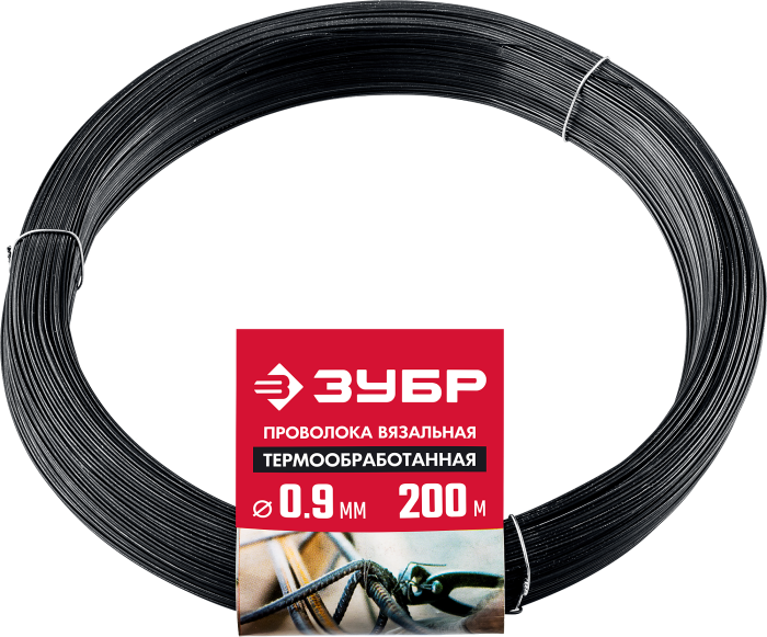 ЗУБР 0.9 мм, 200 м, проволока вязальная термообработанная 305415-09 Мастер