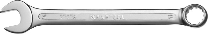 KRAFTOOL 14 мм, Cr-V сталь, хромированный, гаечный ключ комбинированный 27079-14