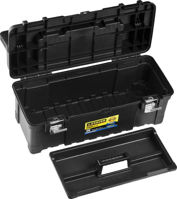 STAYER 656 x 285 x 270 (26"), пластиковый, ящик для инструментов ProWide 38003-26