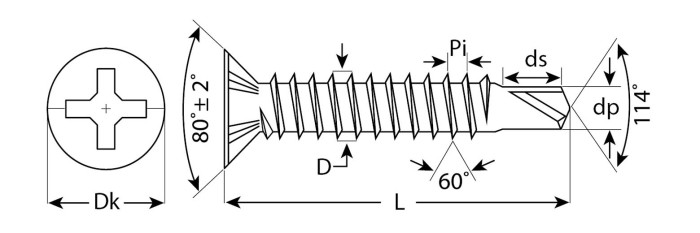 ЗУБР 32 х 3.9 мм, 380 шт., СОП саморезы для оконного профиля 4-300231-39-032 Мастер