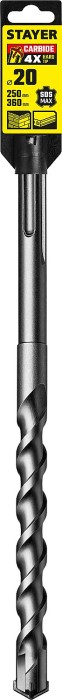 STAYER 20 х 250 мм, SDS-max, бур по бетону 29370-250-20 Professional