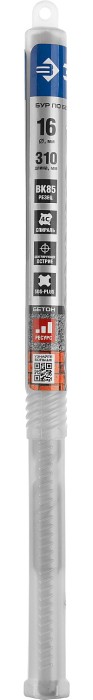 ЗУБР  16 x 310 мм, SDS-Plus, бур по бетону 29314-310-16_z01 Профессионал