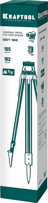 KRAFTOOL 5/8", 1650 мм, штатив геодезический GST 165 34732
