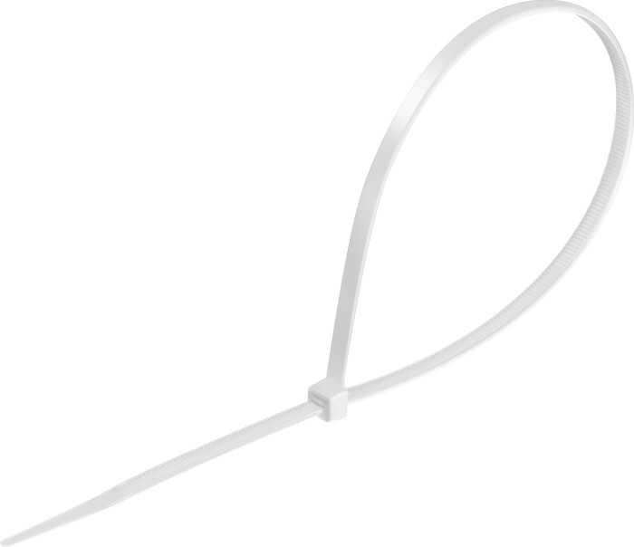 СИБИН 3.6х250 мм, 100 шт, хомуты-стяжки белые ХС-Б, нейлоновые, 3786-36-250