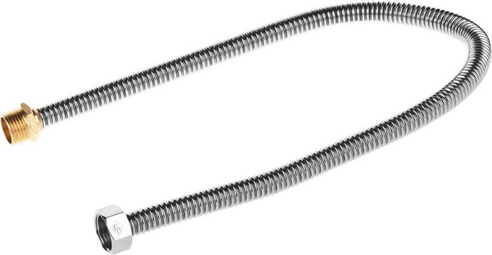 ЗУБР 1/2&quot;, 0.6 м, сильфонная из нержавеющей стали, подводка для воды 51011-G/S-060