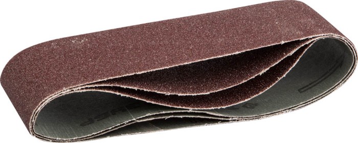 ЗУБР P60, 75х533 мм, 3 шт., лента шлифовальная универсальная бесконечная на тканевой основе для ЛШМ 35542-060 Мастер