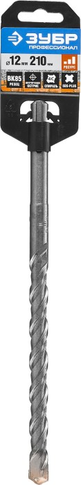 ЗУБР  12 x 210 мм, SDS-Plus, бур по бетону 29314-210-12_z01 Профессионал