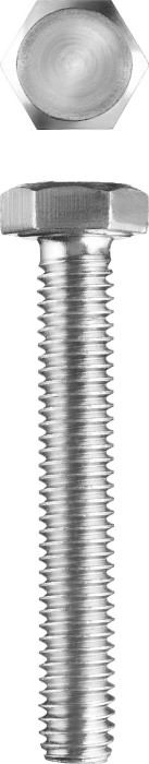 ЗУБР M6 x 16 мм, 8 шт., болт с шестигранной головкой ГОСТ 7798-70 303086-06-016 Мастер