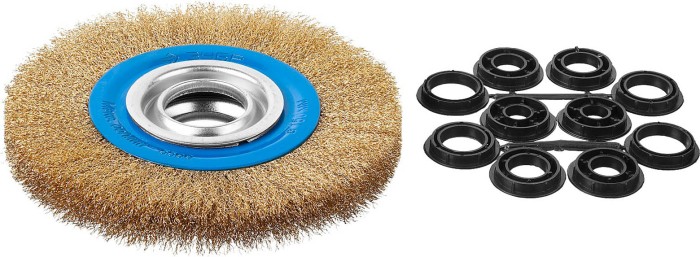 ЗУБР Ø 150 мм, щетка дисковая для точильно-шлифовального станка 35186-150_z01
