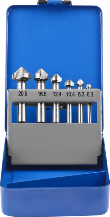 ЗУБР 6 шт.: М3, М4, М5, М6, М8, М10, набор зенкеров 29730-H6