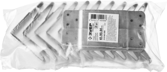 ЗУБР 40 х 90 х 90 х 2 мм, 20 шт, скользящая опора для стропил 310165-090