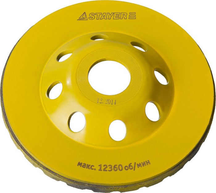 STAYER  115 мм, L- 22.2 мм, алмазная, сегментированная, чашка 33380-115